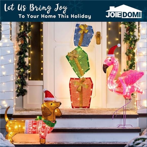 Flamingo Christmas Decoration, 30 LED Warm White Yard Light for Xmas Event Decor - Picture 6 of 8